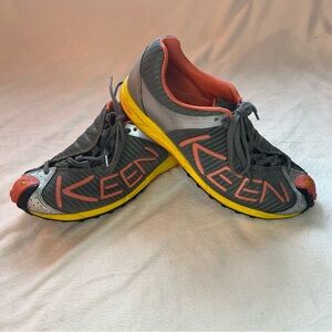 Keen Women’s Gray, Peach and Yellow Trail Running Shoes Size 7